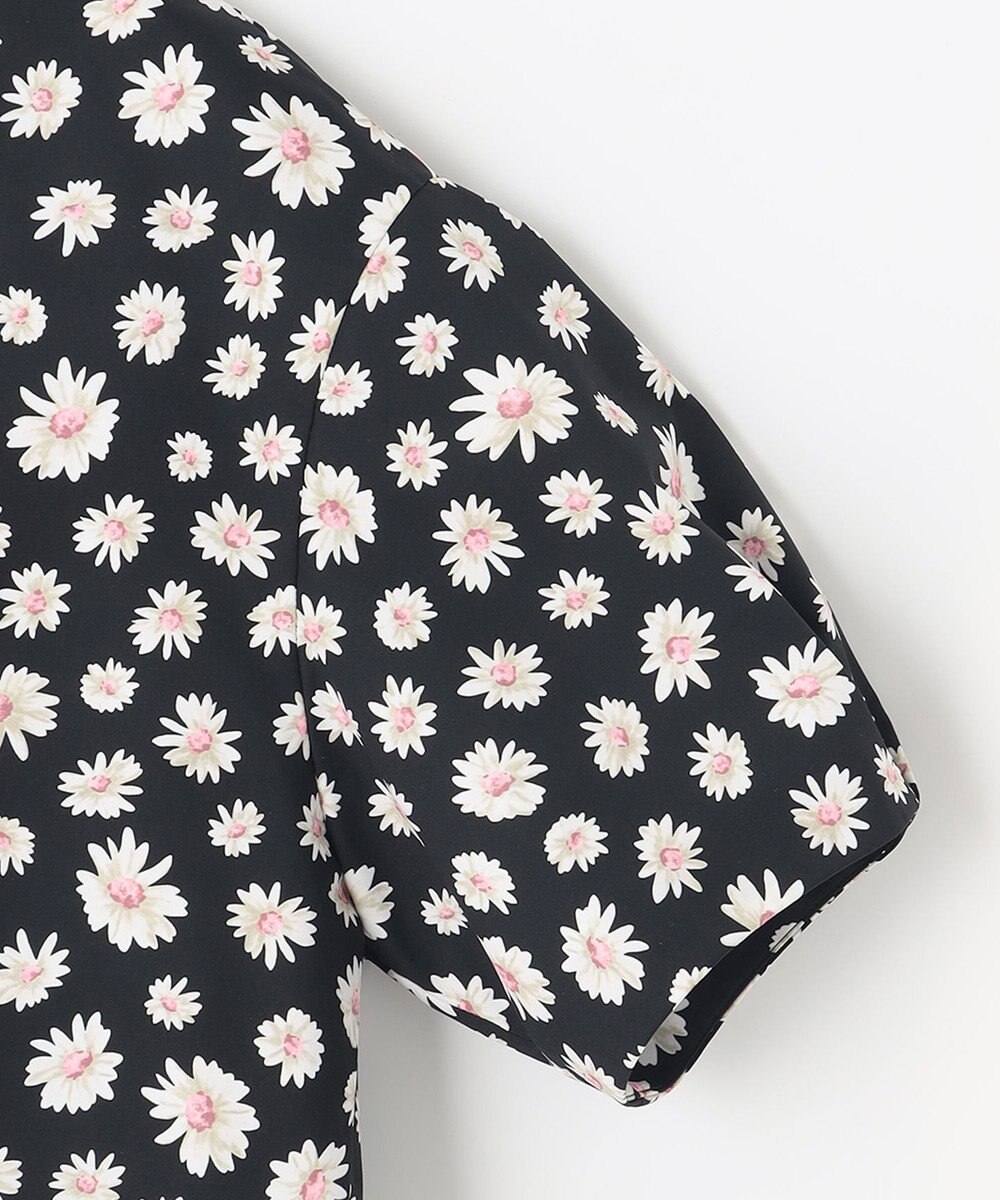 組曲 S 【組曲×setsuko sagittaire】ハイカウントストレッチプリント ブラウス 