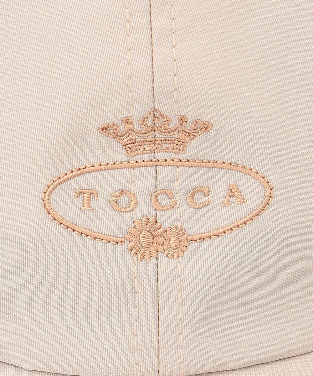 TOCCA 【紫外線90%カット・吸水速乾・抗菌防臭・接触冷感・洗える・サイズ調整可・リボン取り外し可】LOGO RIBBON CAP キャップ 