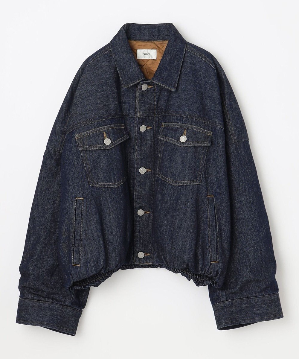 NAVE 【ReNAVE・洗える/中綿】ライトデニム ブルゾン 