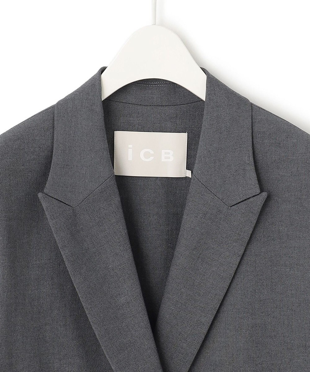 ICB 【セットアップ対応・洗える】 LooseWeave ロングジレ 