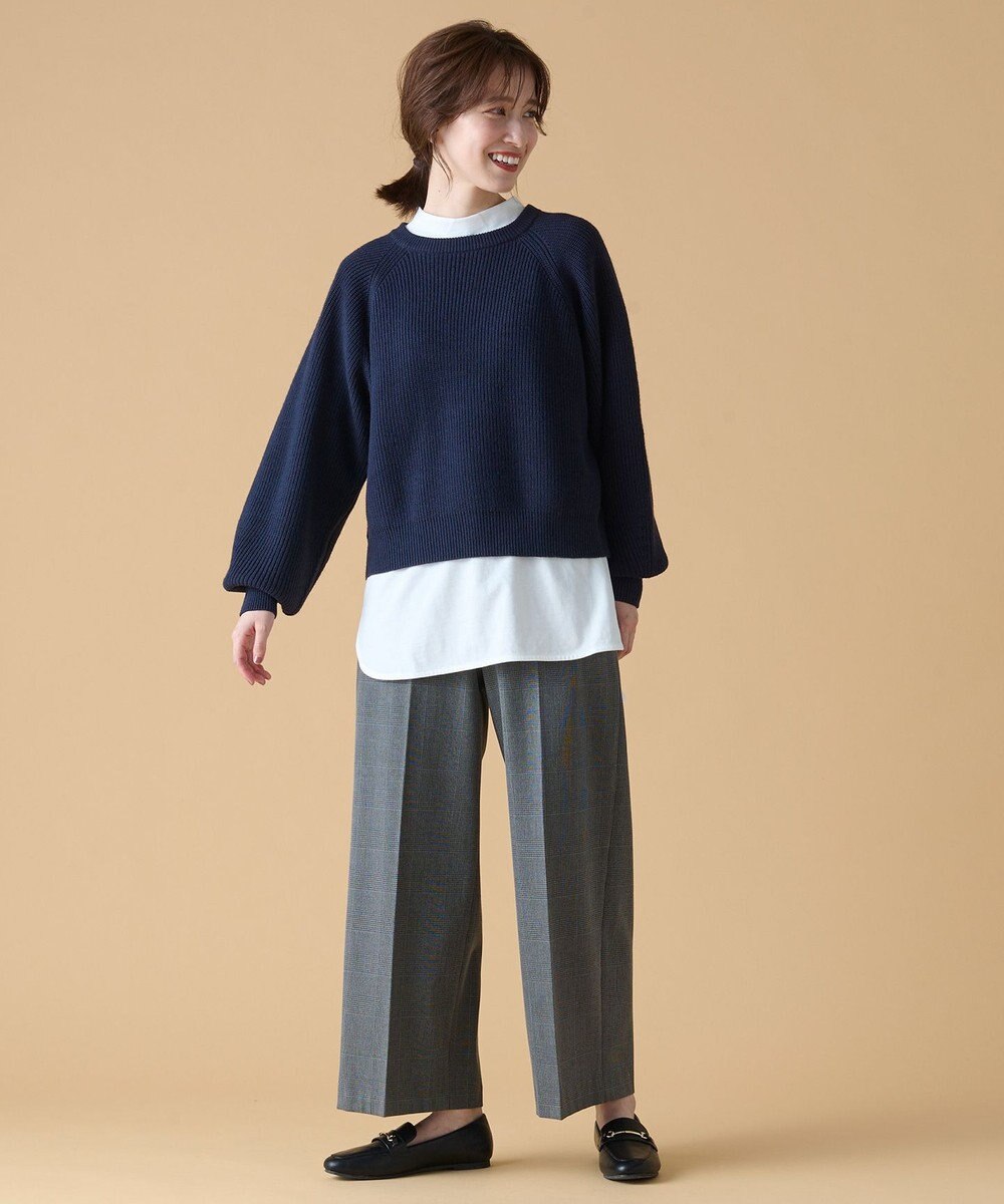 ANY モックネックプルオーバー 