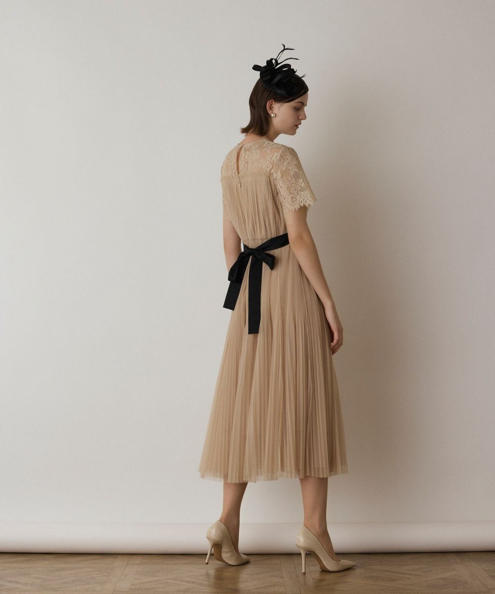 GRACE CONTINENTAL チュールプリーツドレス 
