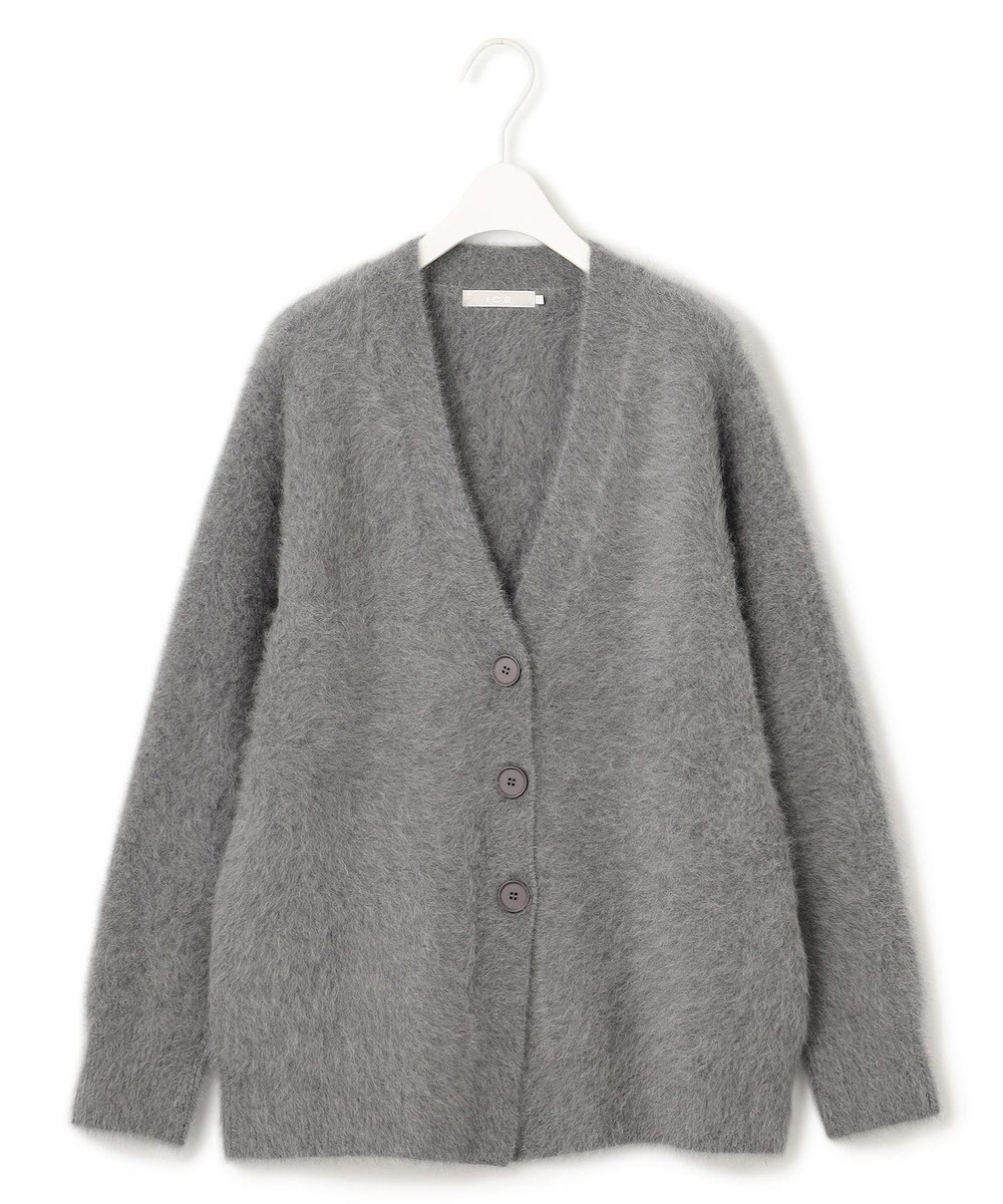 ICB L フォックスアルパカニット Vネックカーディガン 