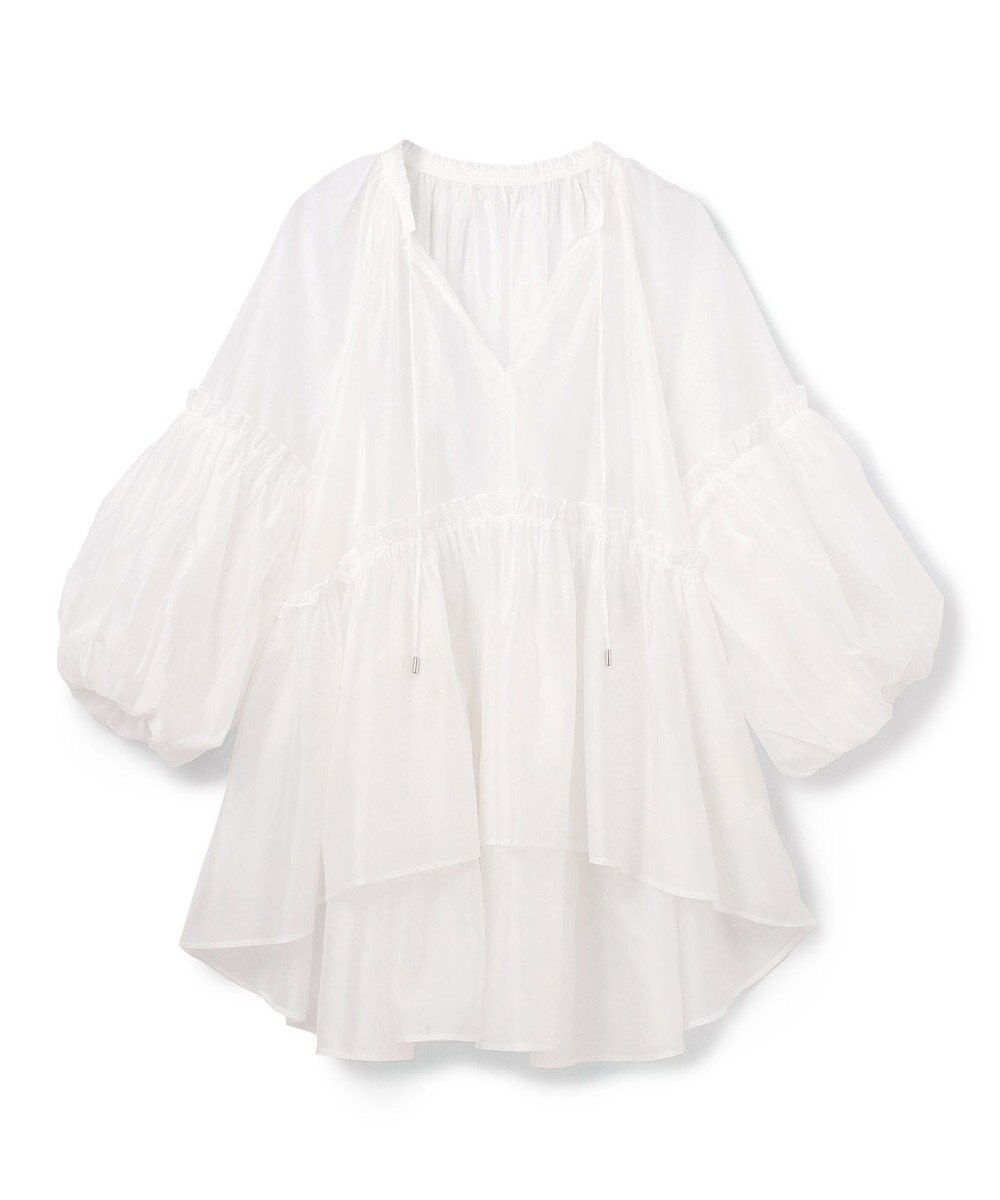 GRACE CONTINENTAL ギャザーカフタントップ 