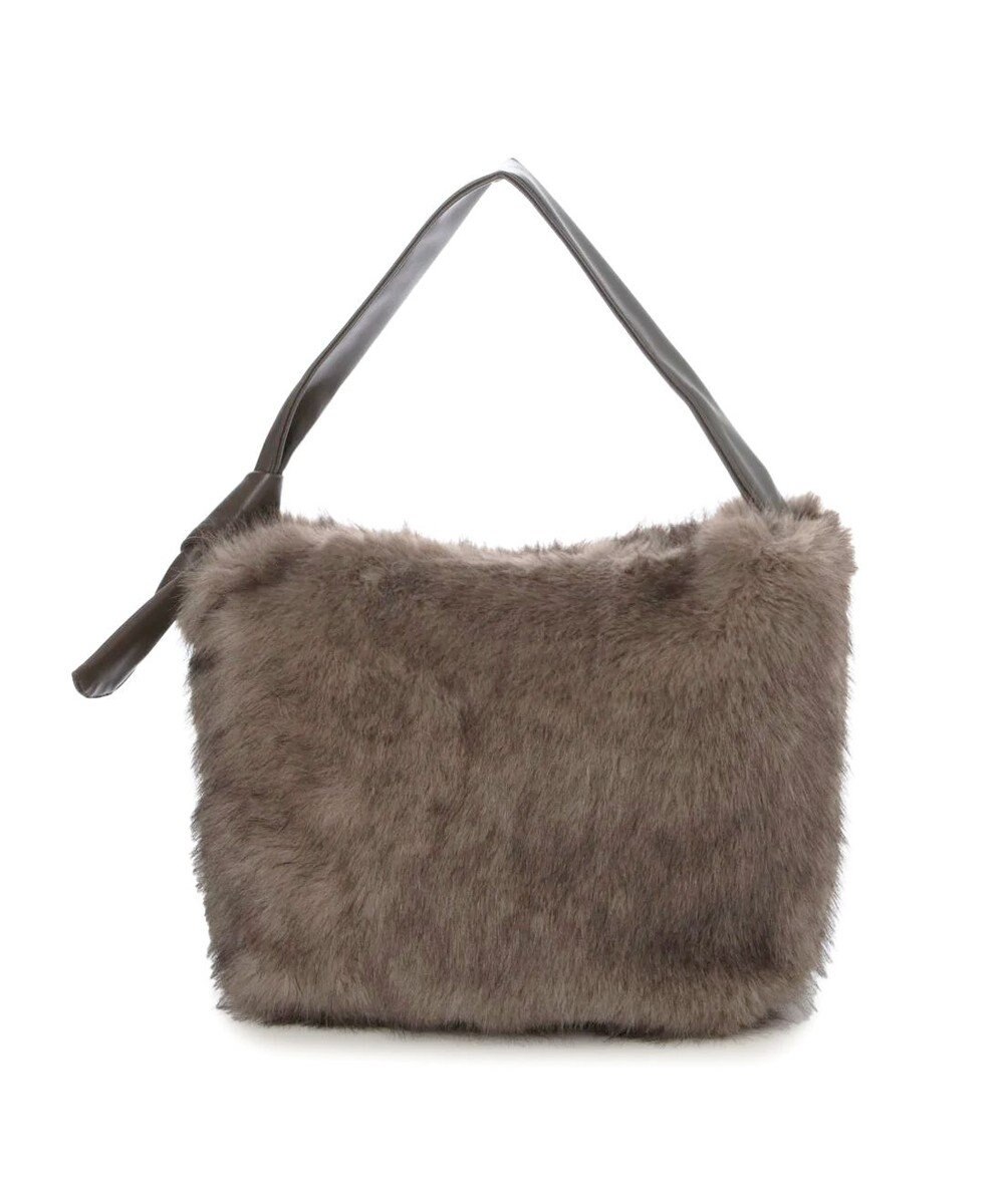 UNBILLION カシュカシュ cachecache / リボンワンハンドルエコファービッグバッグ 