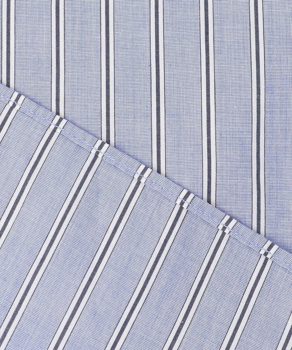 J.PRESS YORK STREET 【UNISEX】タイプライターストライプ バンドカラーシャツ 