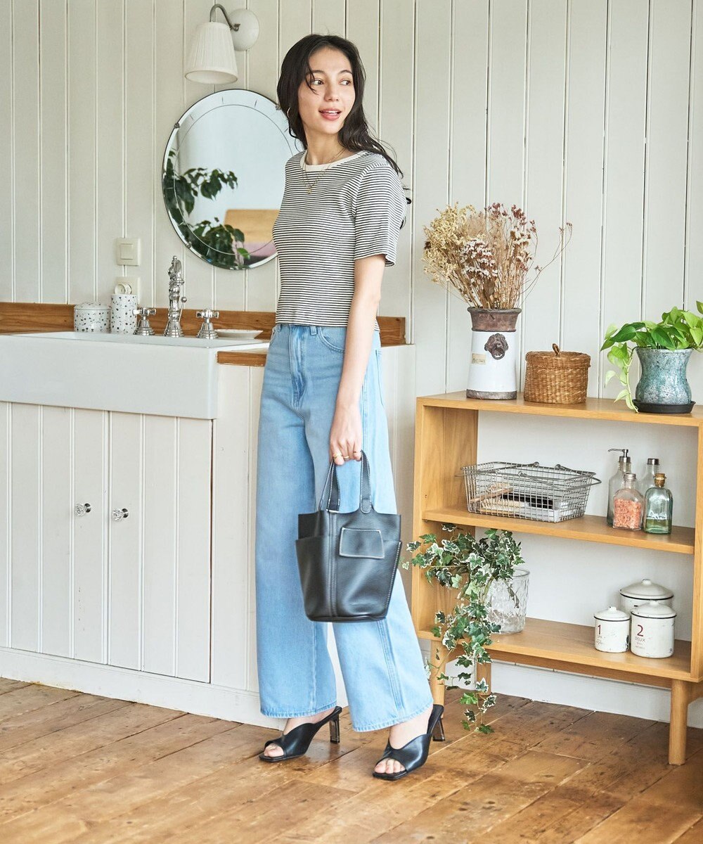 WEGO 【洗える/SML】コンパクトリブT 