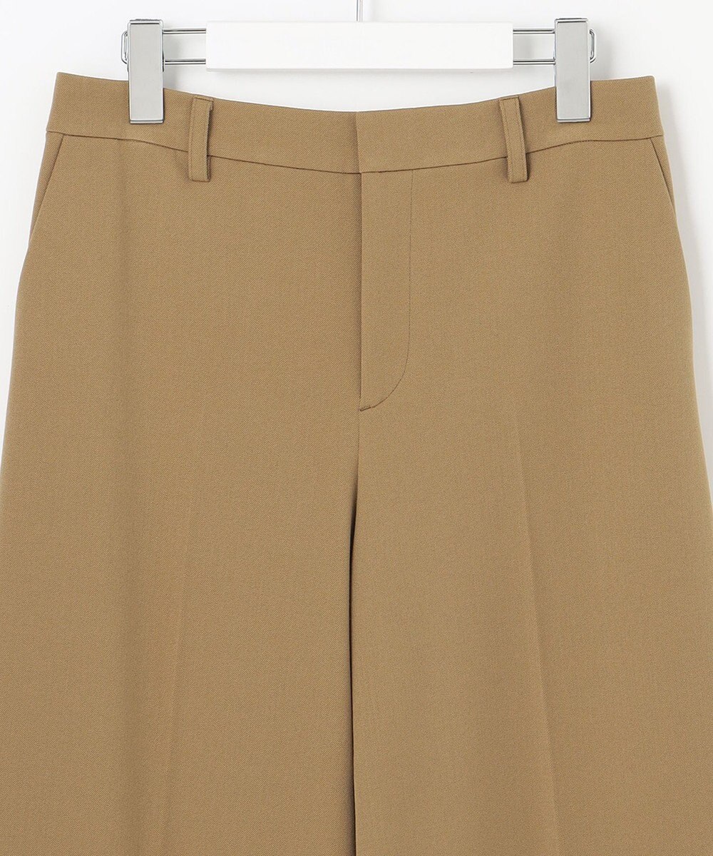 自由区 L 【WEB限定カラーあり/洗える/撥水加工】TRギャバ ワイドクロップドパンツ 