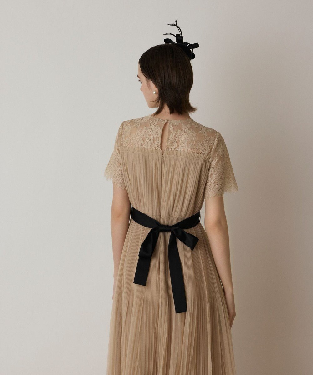 GRACE CONTINENTAL チュールプリーツドレス 