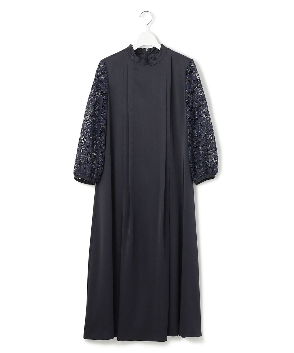 23区 【APPLAUDIR】ノーブルサテン レースコンビドレス 