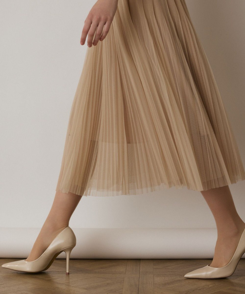 GRACE CONTINENTAL チュールプリーツドレス 