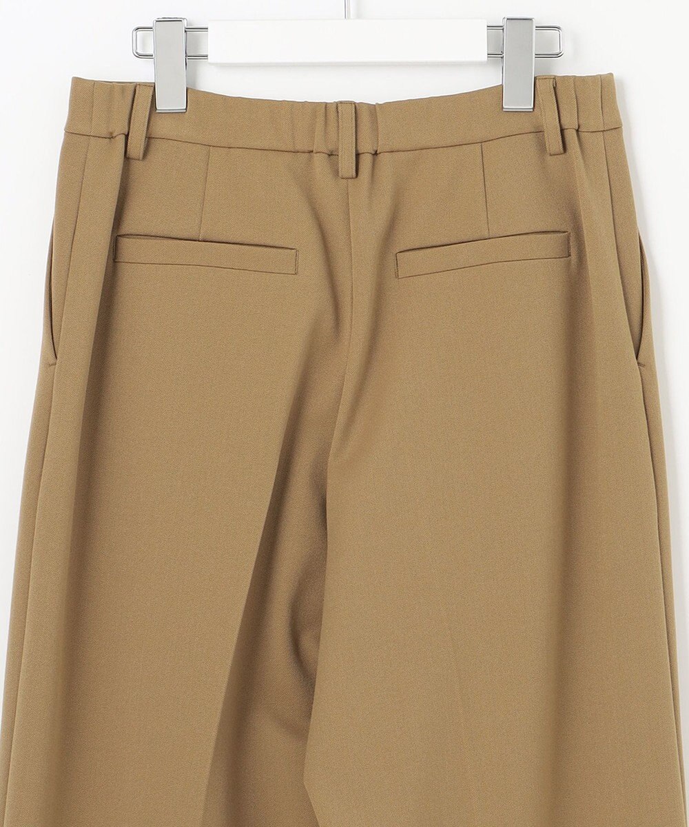 自由区 L 【WEB限定カラーあり/洗える/撥水加工】TRギャバ ワイドクロップドパンツ 