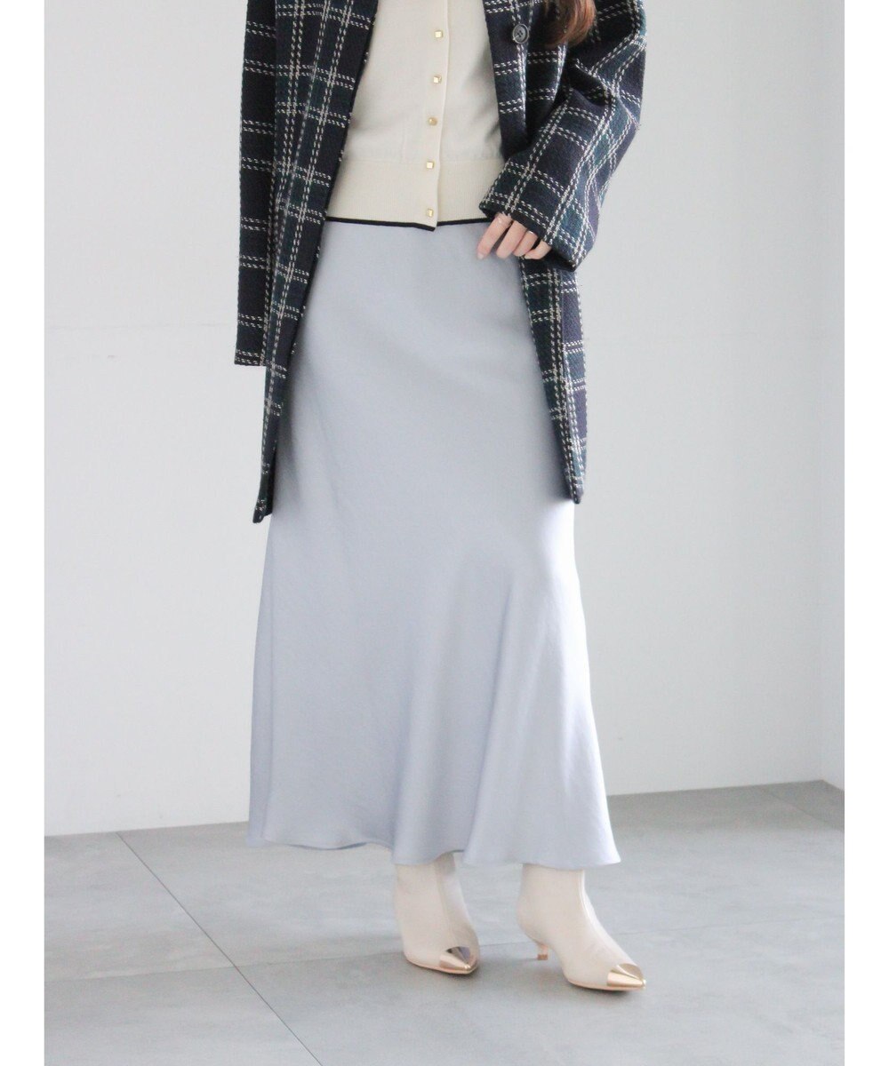 Te chichi ヴィンテージサテンナロースカート 