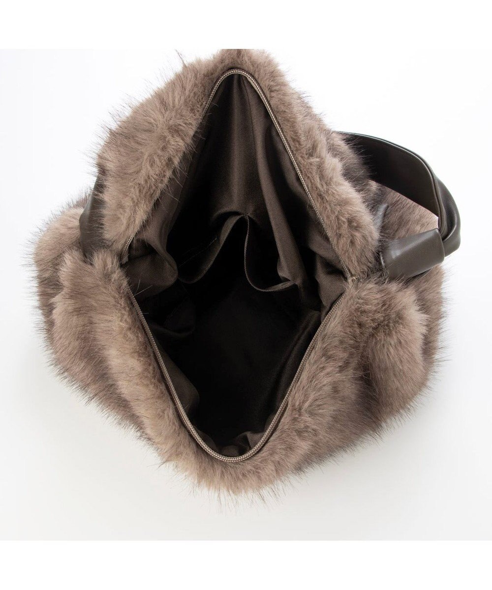 UNBILLION カシュカシュ cachecache / リボンワンハンドルエコファービッグバッグ 