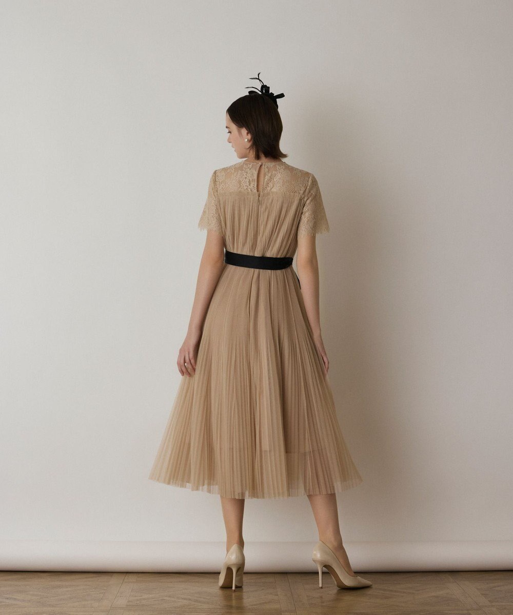 GRACE CONTINENTAL チュールプリーツドレス 
