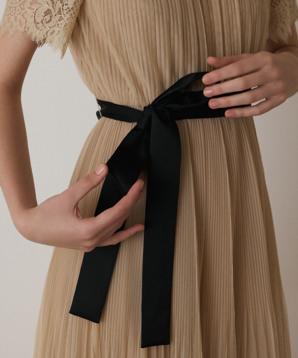 GRACE CONTINENTAL チュールプリーツドレス 