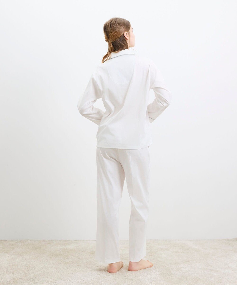 une nana cool 【綿100%】60/1 シルケットスムース 長袖開襟 MADE WITH LIBERTY FABRIC 