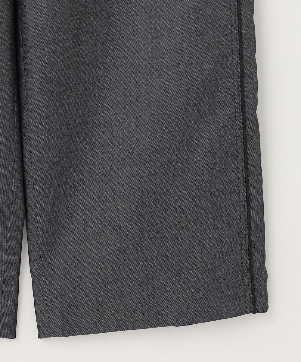 J.PRESS LADIES L 【洗える・防シワ・速乾】ツイルシャンブレー ワイド パンツ 