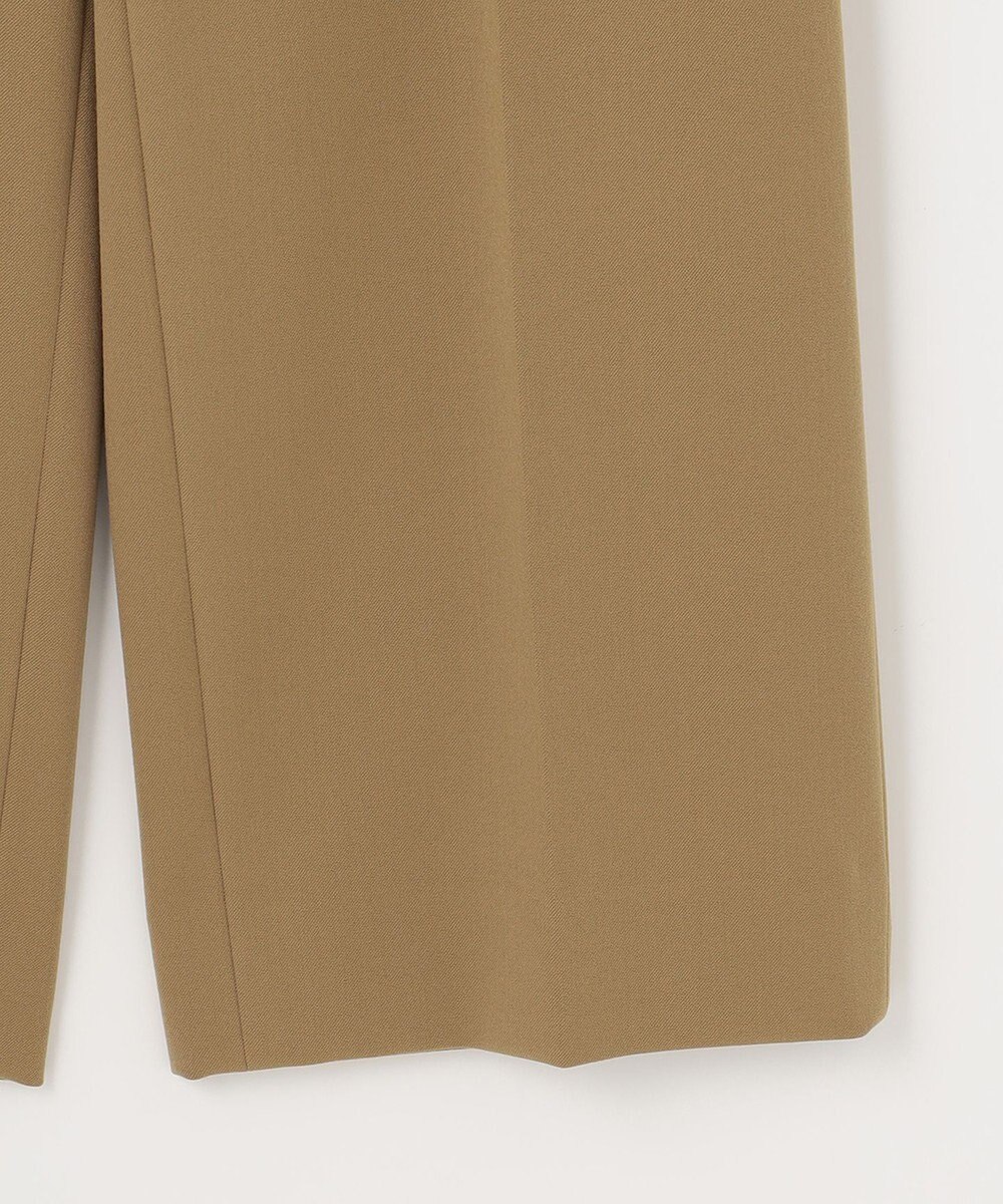 自由区 L 【WEB限定カラーあり/洗える/撥水加工】TRギャバ ワイドクロップドパンツ 