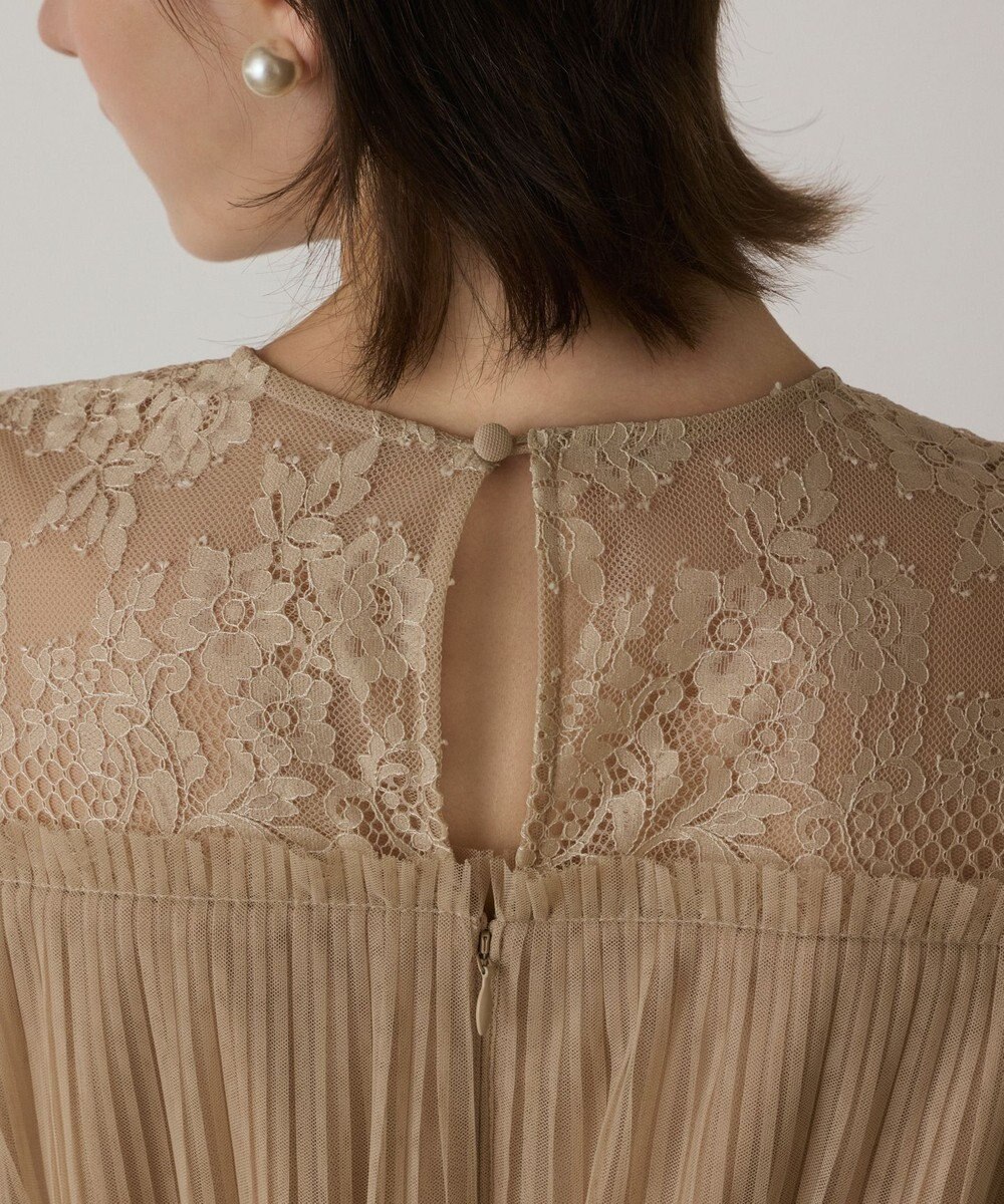 GRACE CONTINENTAL チュールプリーツドレス 