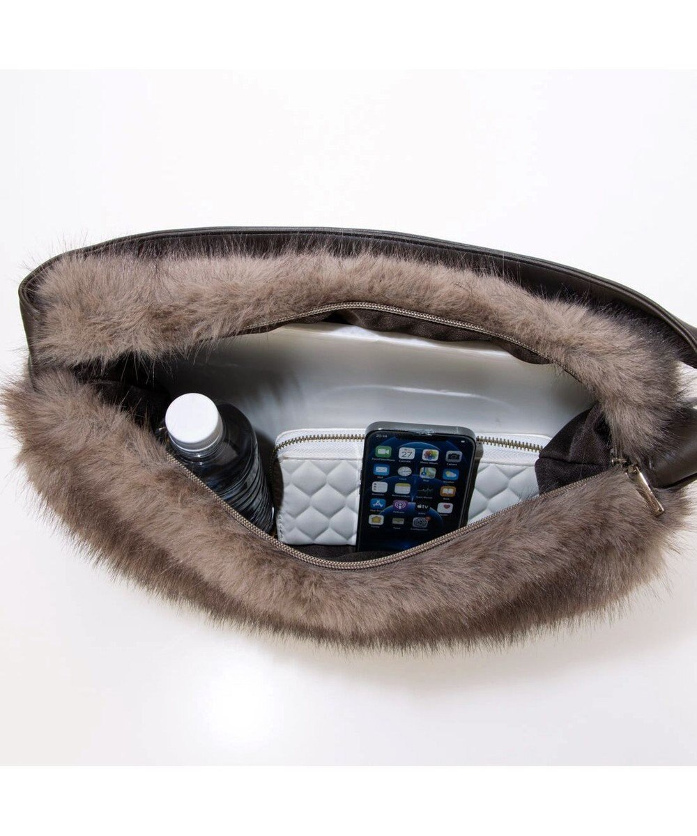 UNBILLION カシュカシュ cachecache / リボンワンハンドルエコファービッグバッグ 