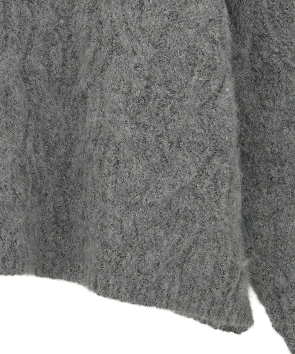 Green Parks ふわふわケーブルニットプルオーバー 