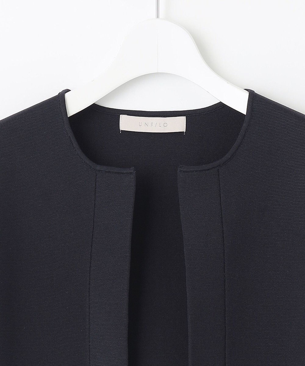 UNFILO 【軽量/ストレッチ/シワになりにくい】ミラノリブ ハーフジレ 