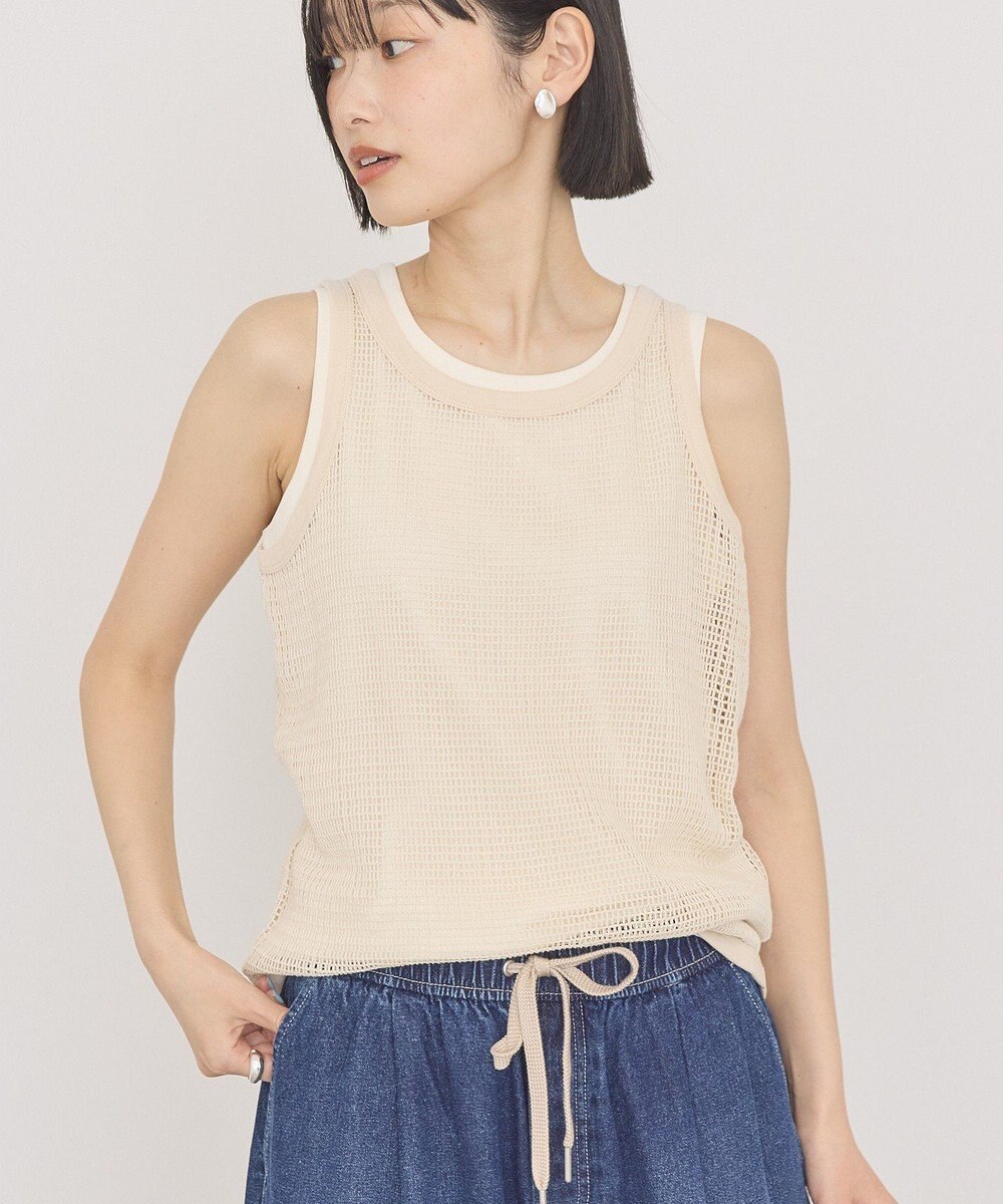 AMERICAN HOLIC 【２点セット】メッシュレイヤードタンクトップ 