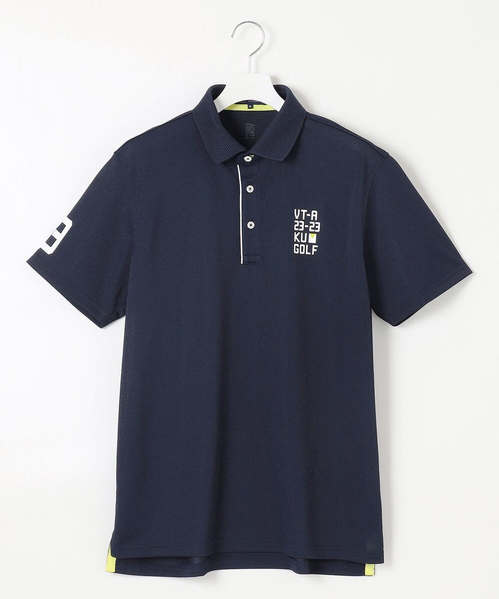 23区GOLF 【MEN/キングサイズ】【吸水速乾/UVケア】エイトロックカノコ 半袖ポロシャツ 