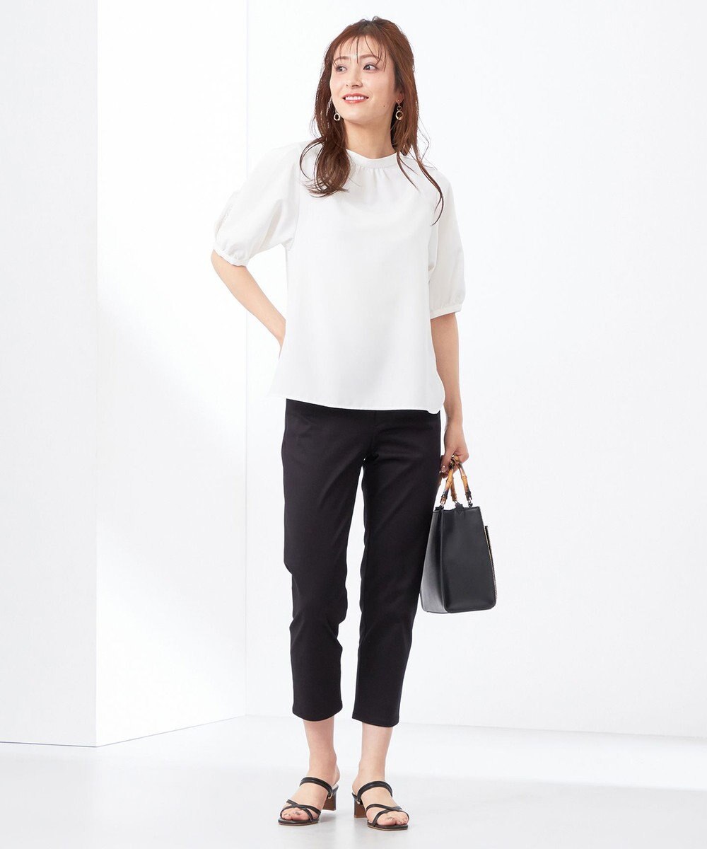 ANY SIS 【洗える】レースパーツタックスリーブ ブラウス 