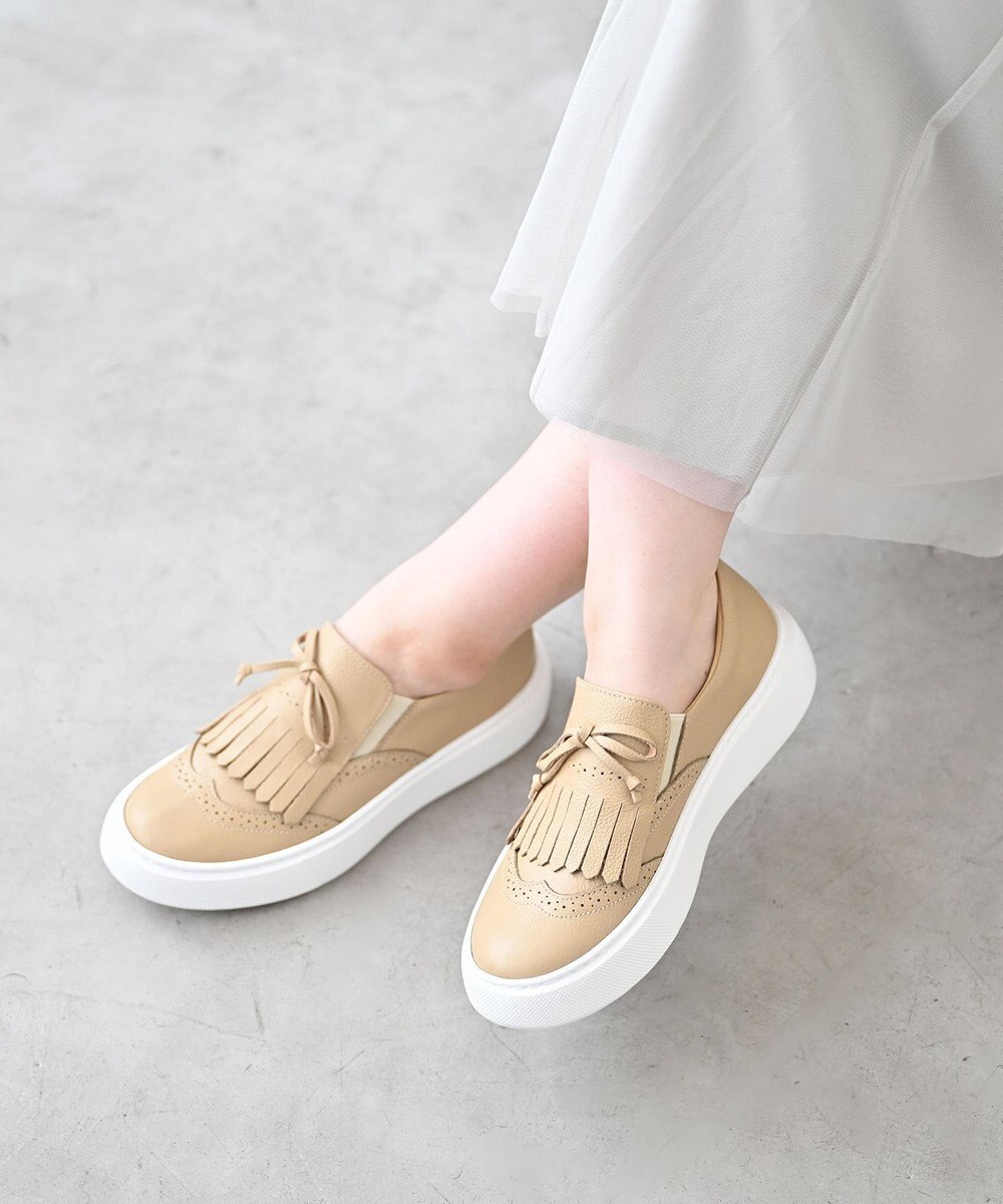 Pointer 日本製 本革タッセルスニーカー 