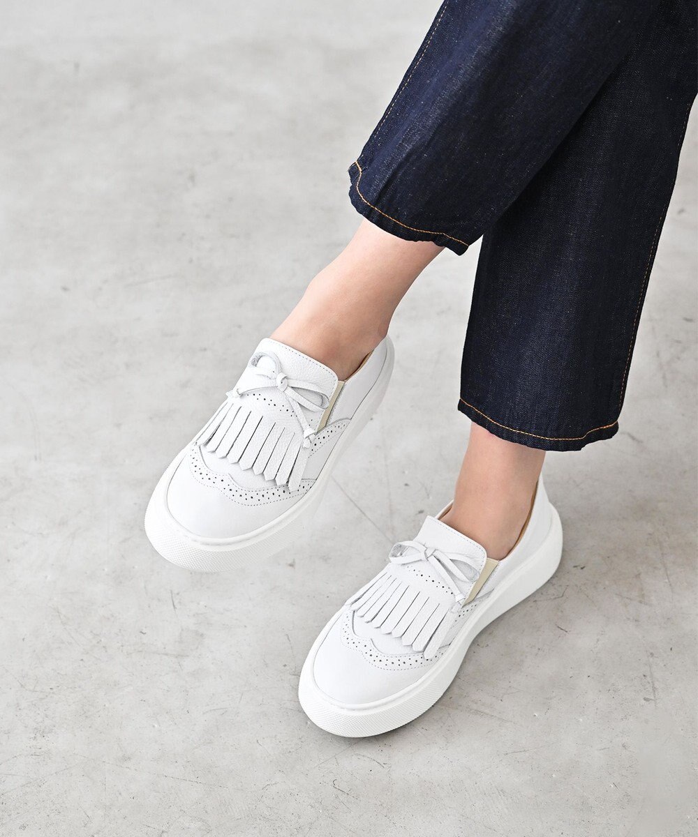 Pointer 日本製 本革タッセルスニーカー 