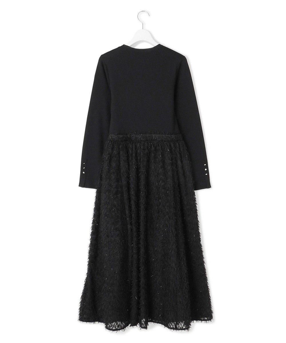 23区 【滝沢眞規子さん着用/一部店舗限定/洗える】ニットコンビジャカード ワンピース 