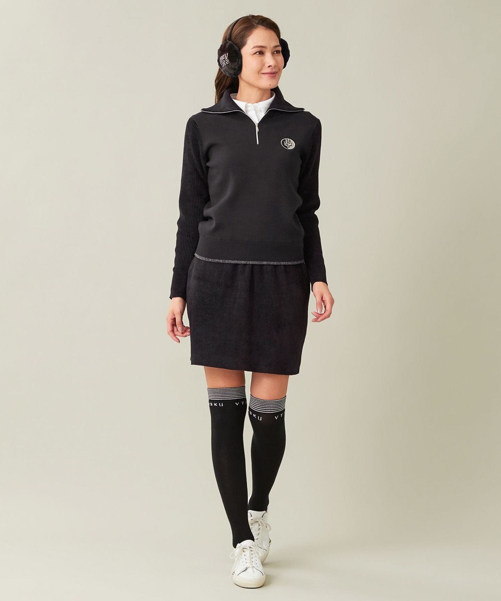 23区GOLF セットアップ可【WOMEN】ストレッチモール ニット スカート 