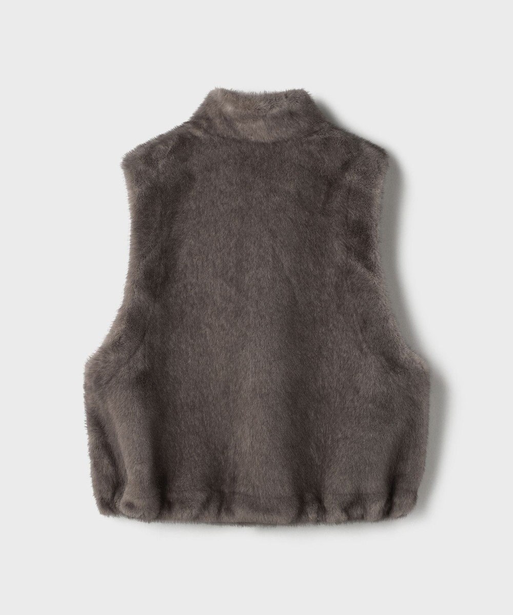 GRACE CONTINENTAL フェイクミンクベスト 