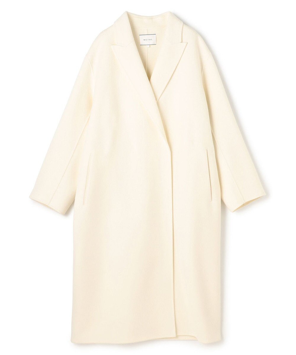 BEIGE， ZION / ウールロングチェスターコート 