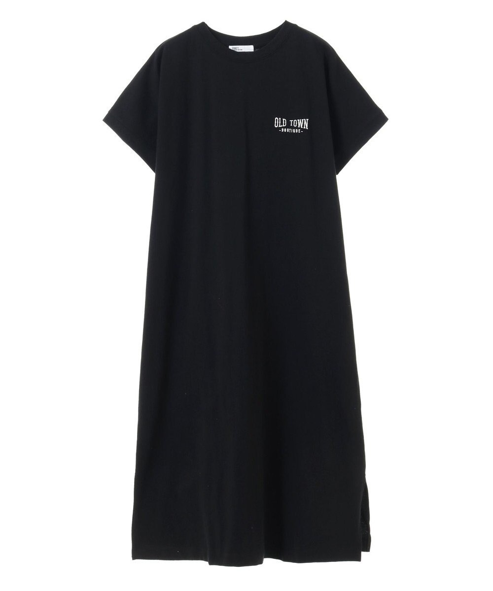 CRAFT STANDARD BOUTIQUE ヴィンテージ風天竺ワンポイントワンピース 