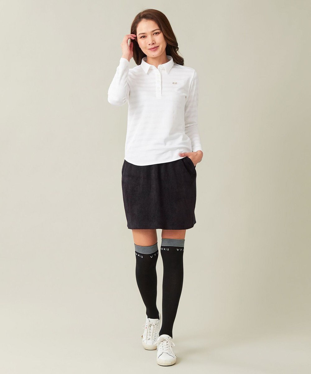 23区GOLF セットアップ可【WOMEN】ストレッチモール ニット スカート 