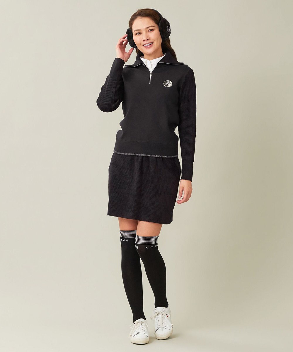 23区GOLF セットアップ可【WOMEN】ストレッチモール ニット スカート 