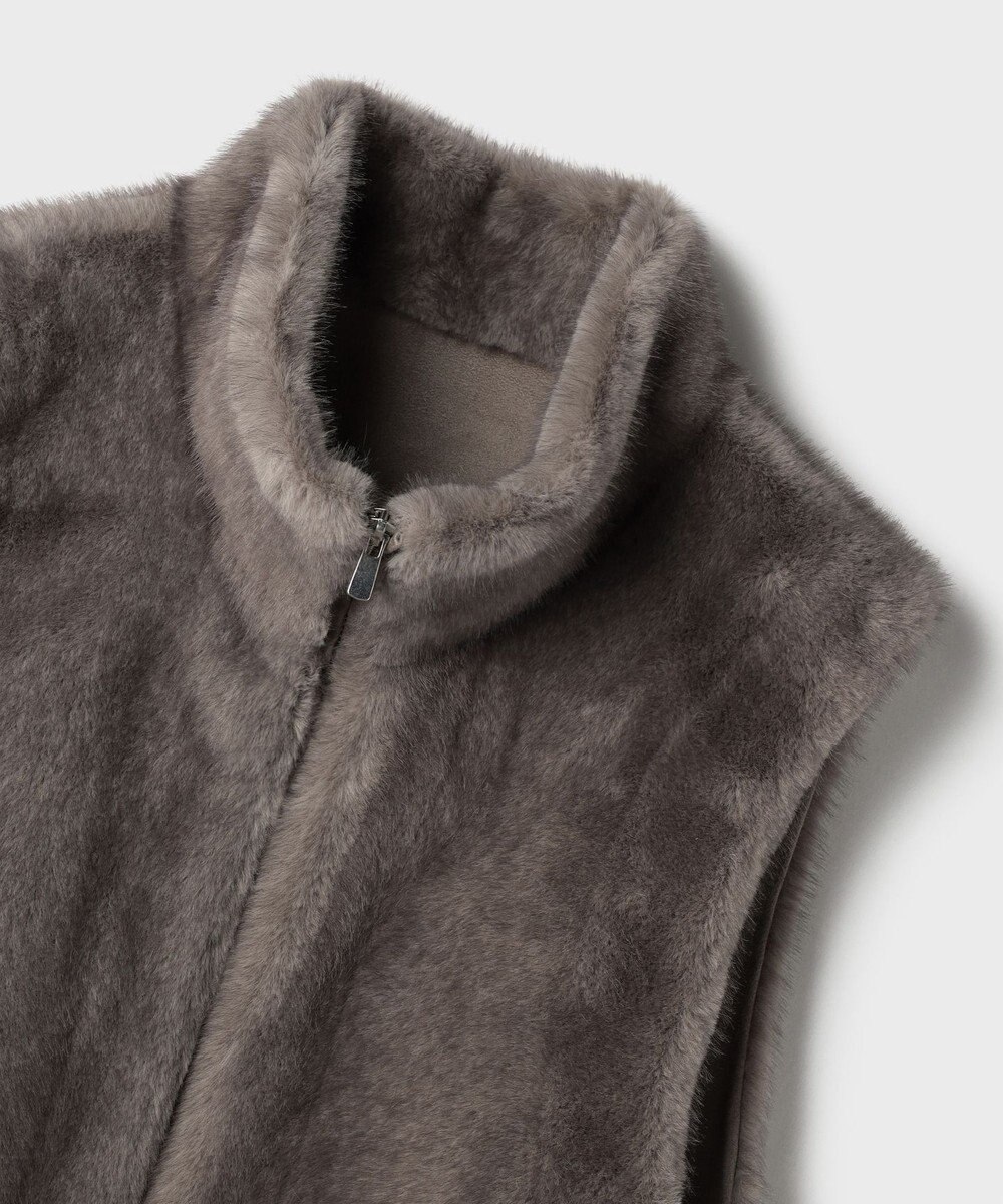 GRACE CONTINENTAL フェイクミンクベスト 