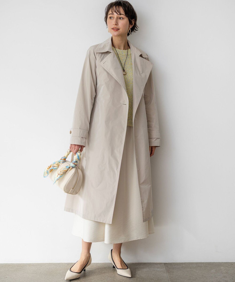 23区 【先行予約】LIMONTAハイカウントメモリータフタ ライナー付き アウター 