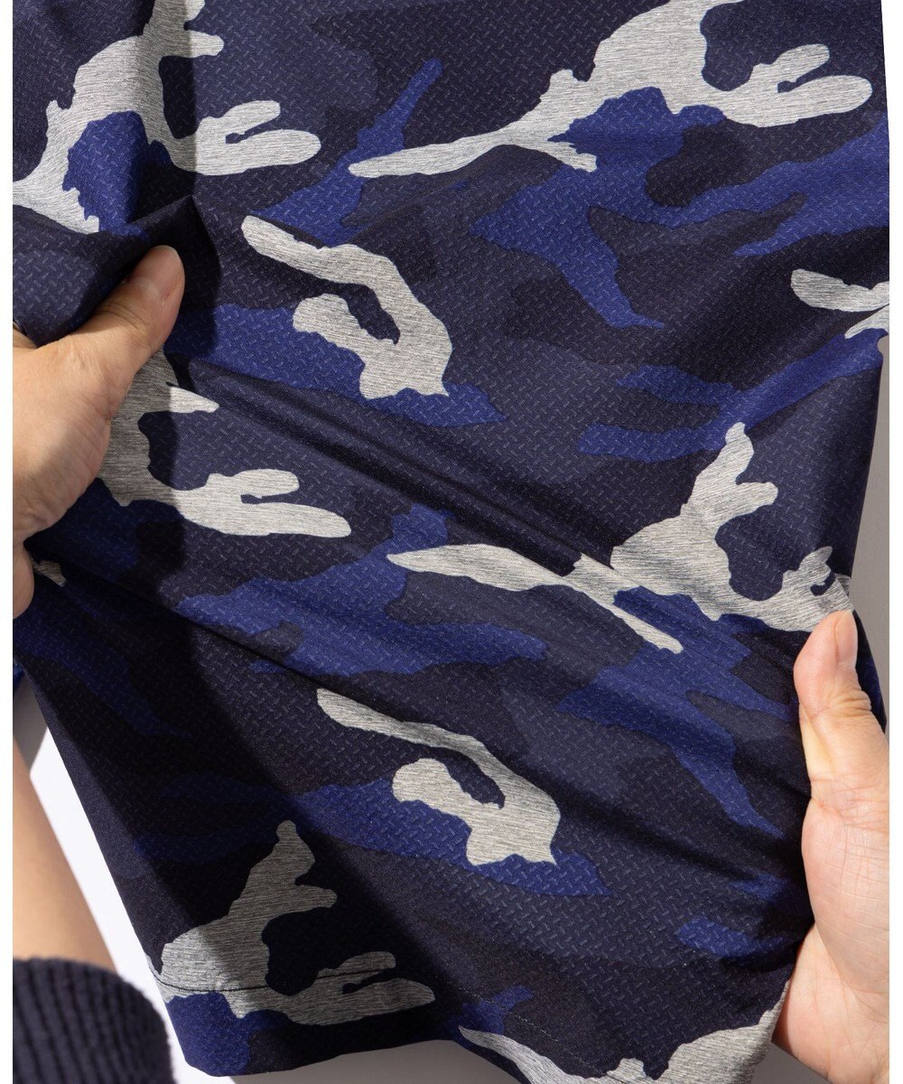 JOSEPH ABBOUD MOUNTAIN 【CREA掲載・ストレッチ/軽量/撥水】 エンボスカモフラージュ ショーツ 