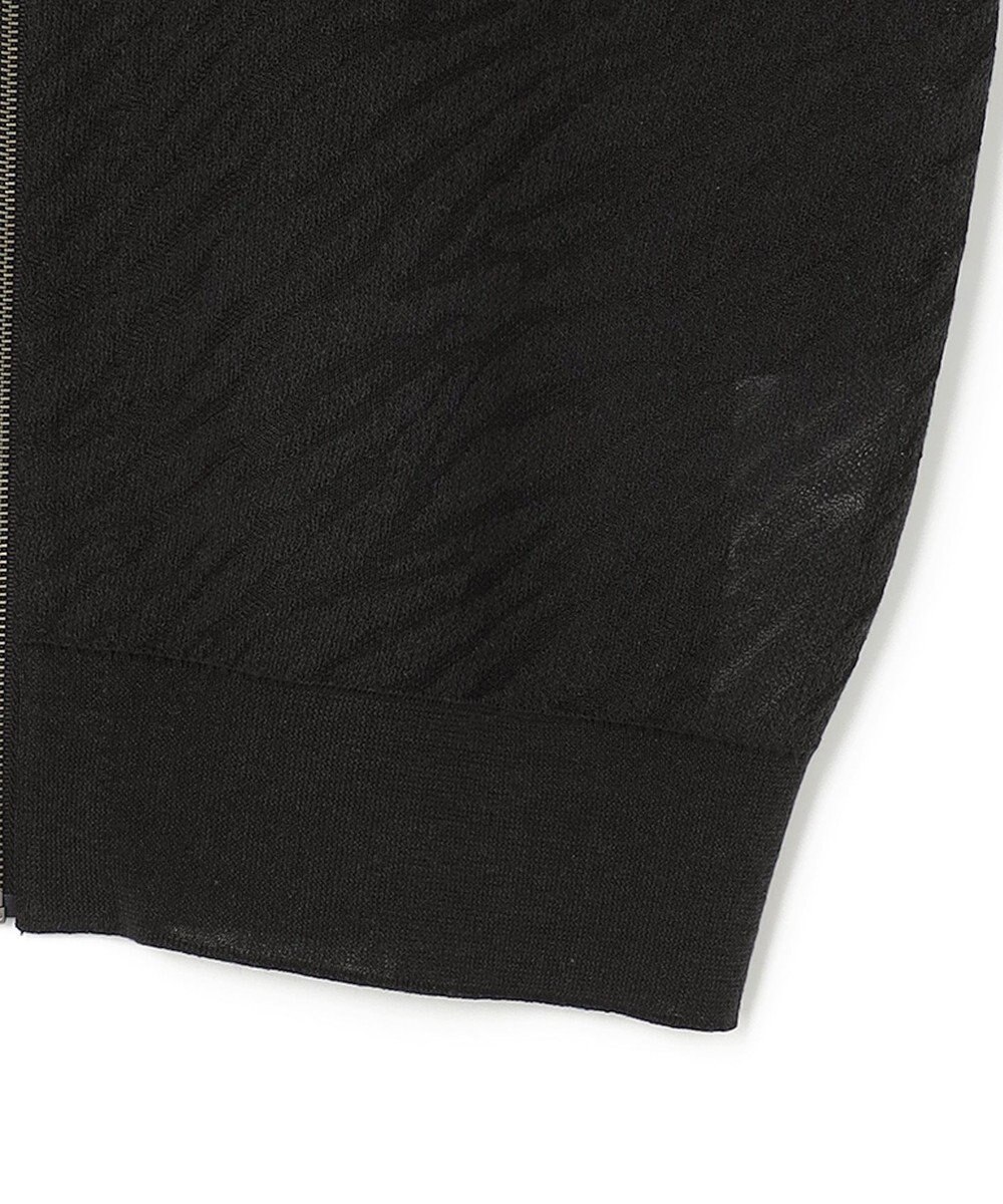 ICB L シアージャカード ニットブルゾン 