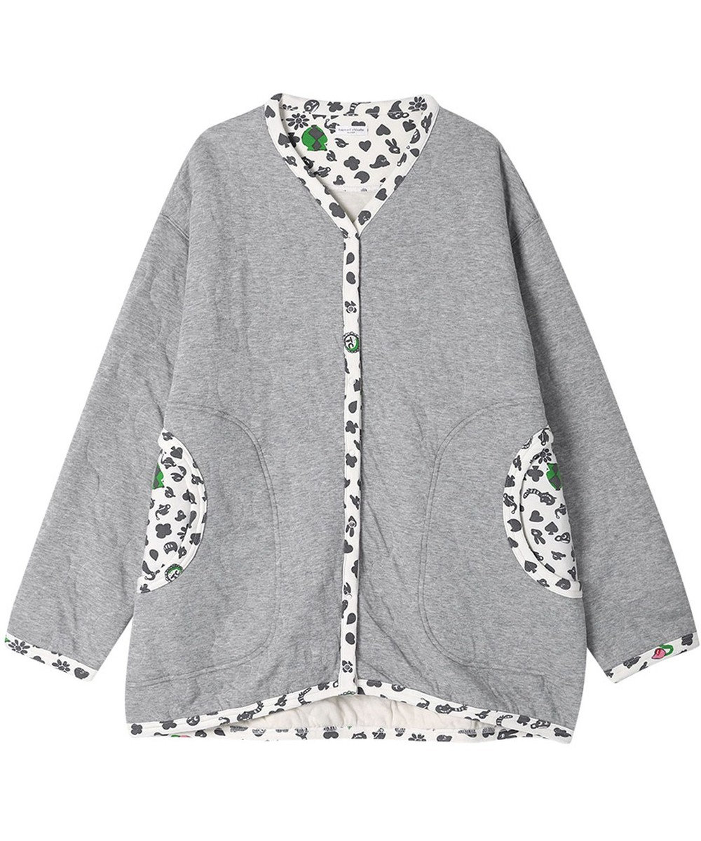 tsumori chisato SLEEP ツモリチサト カーディガン キルトニット素材(本体) あったか 長袖 ルームウェア レディース URW431 /ワコール 