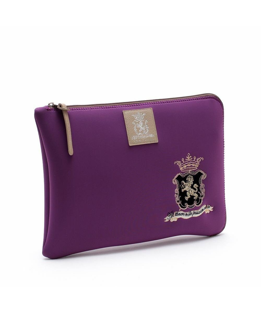 A.D.M.J. 【魔法の様に軽い】マジックライト/スパニッシュファブリックエンブレム刺しゅうフラットポーチ2セット(L/LL) 