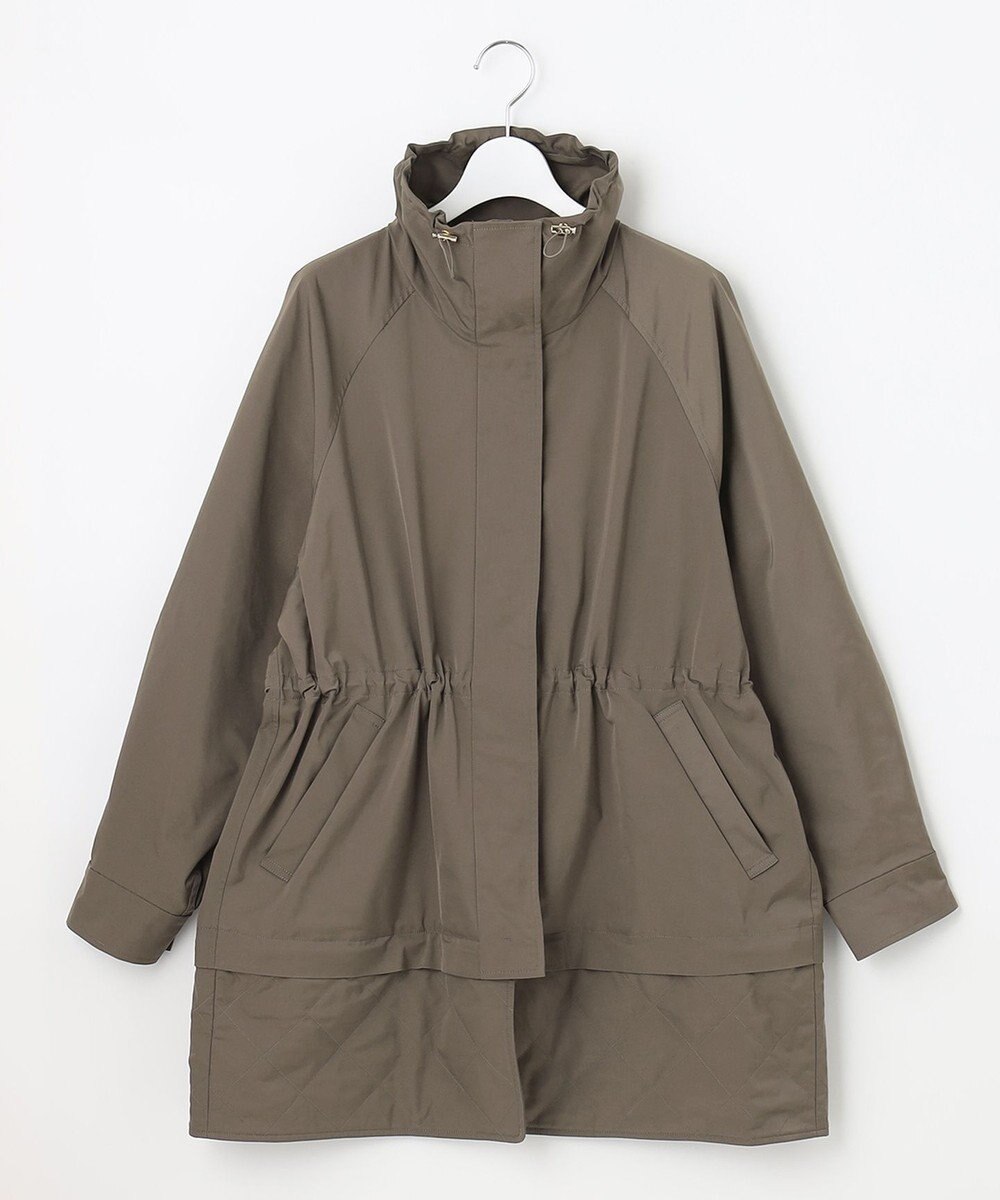自由区 L 【撥水加工/洗える】キルトコンビアウター 