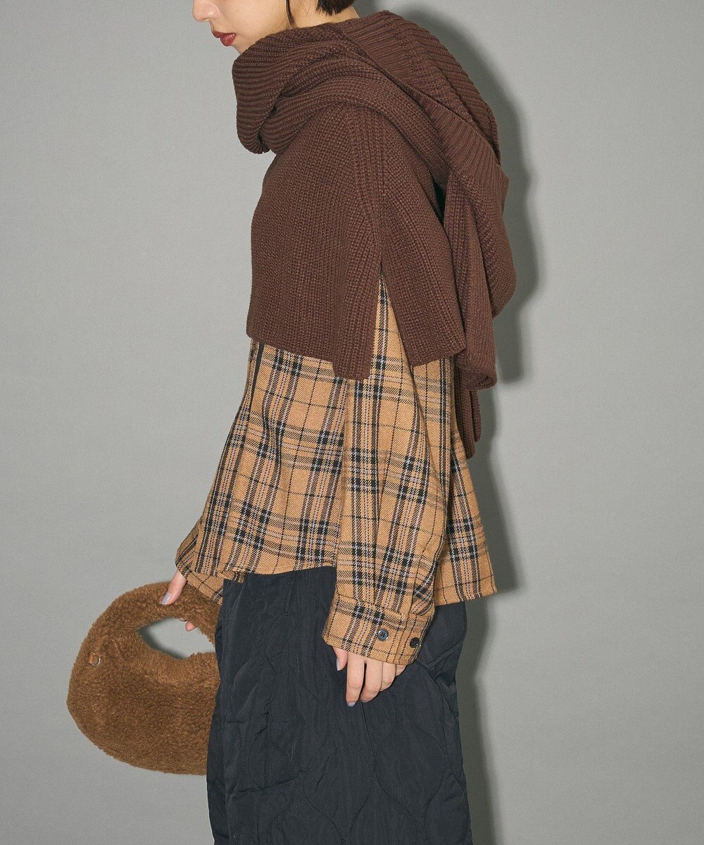 Green Parks フードマフラー＋ケープニット 