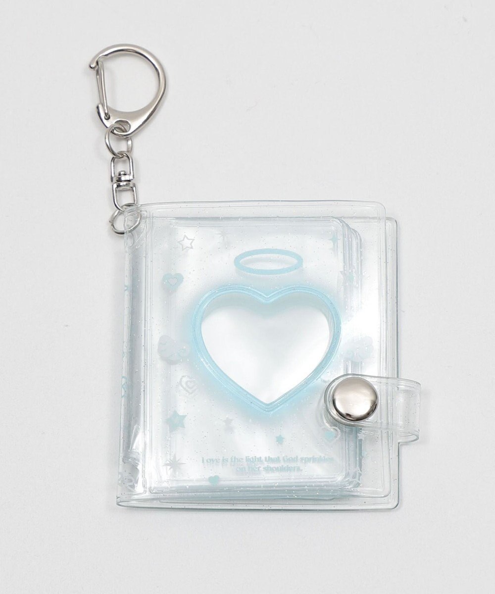 WEGO 【痛バ＆推し活グッズ】クリアハートIDフォトアルバムキーホルダー 