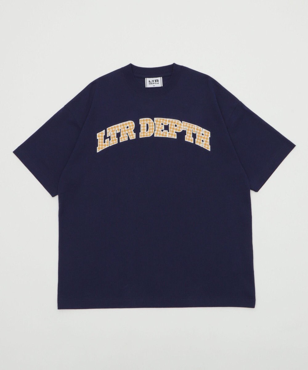 WEGO 【ユニセックス着用ITEM/MLサイズ展開】チェックカレッジグラフィックT（SS） 