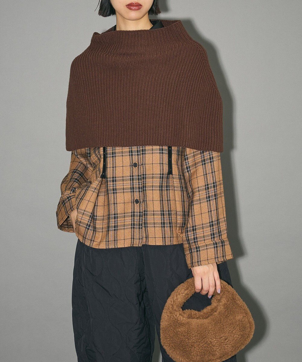 Green Parks フードマフラー＋ケープニット 